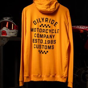 buzo hoodies MOTORCYCLE naranja