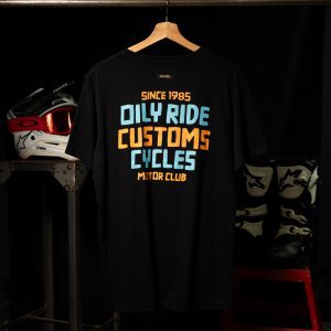 Remera MOTOR CLUB negra