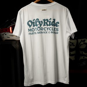 Remera MOTORCYCLES blanca